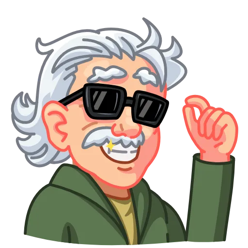 😎 Эмодзи «Einstein» для Telegram