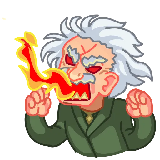 🤬 Эмодзи «Einstein» для Telegram