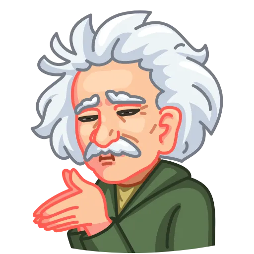 😔 Эмодзи «Einstein» для Telegram
