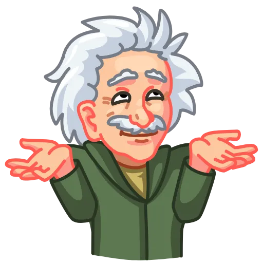 🤷‍♂️ Эмодзи «Einstein» для Telegram