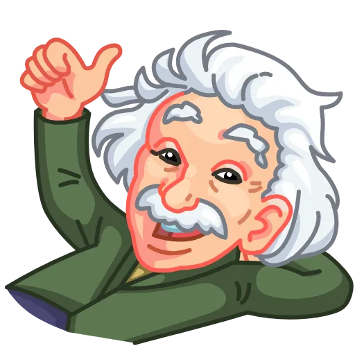 👍 Эмодзи «Einstein» для Telegram