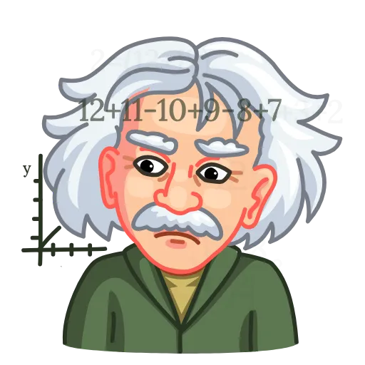 🤔 Эмодзи «Einstein» для Telegram