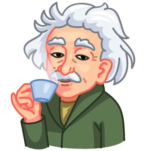 ☕️ Эмодзи «Einstein» для Telegram