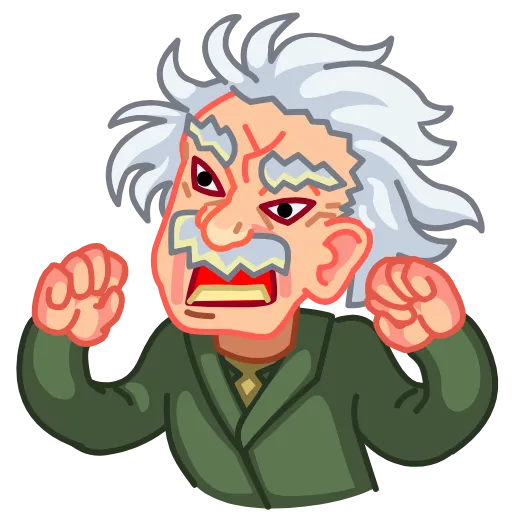 🤬 Эмодзи «Albert Einstein» для Telegram
