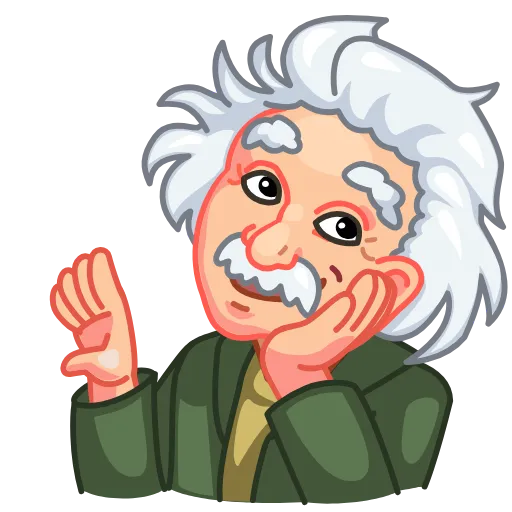 😊 Эмодзи «Albert Einstein» для Telegram