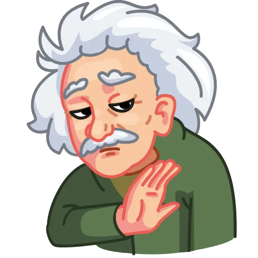 🙅‍♂️ Эмодзи «Albert Einstein» для Telegram