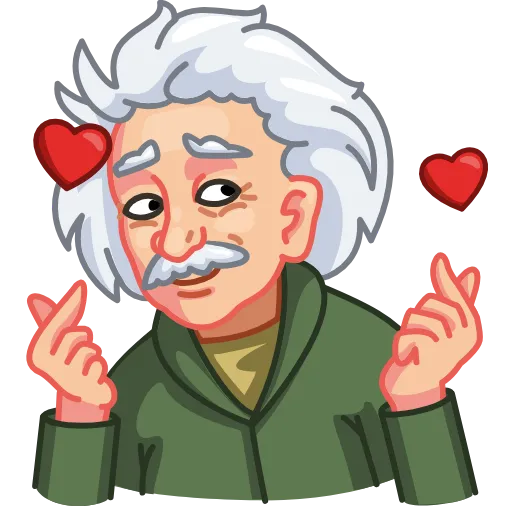 😏 Эмодзи «Albert Einstein» для Telegram