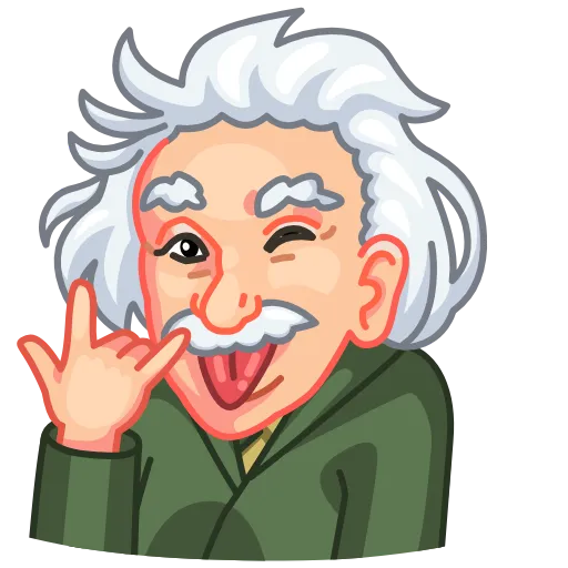 😜 Эмодзи «Albert Einstein» для Telegram