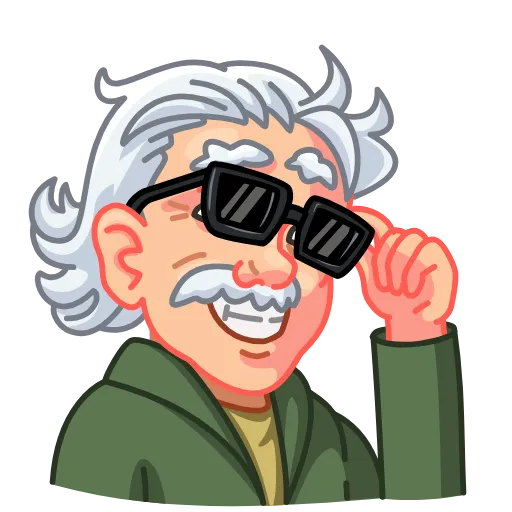 😎 Эмодзи «Albert Einstein» для Telegram