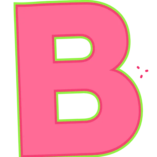🧏‍♀️ Эмодзи «Elastic Letters Pink» для Telegram