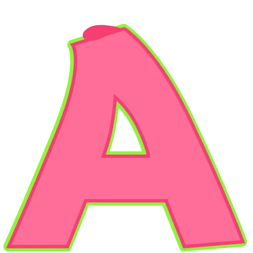 Эмодзи Elastic Letters Pink для Telegram — скачать