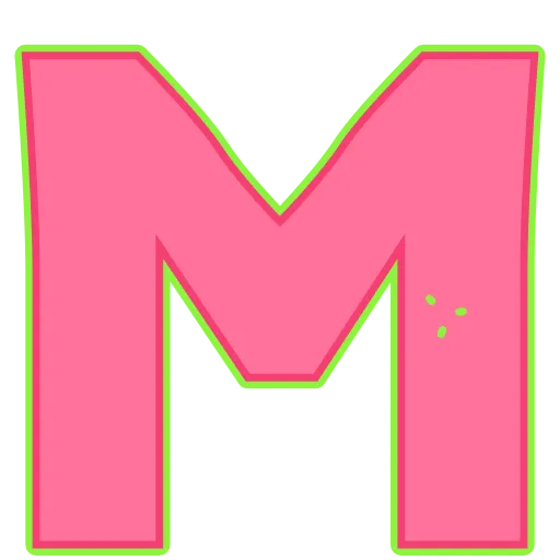 ⚽️ Эмодзи «Elastic Letters Pink» для Telegram