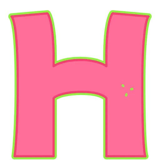 🍴 Эмодзи «Elastic Letters Pink» для Telegram