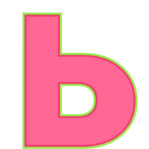 🖖 Эмодзи «Elastic Letters Pink» для Telegram