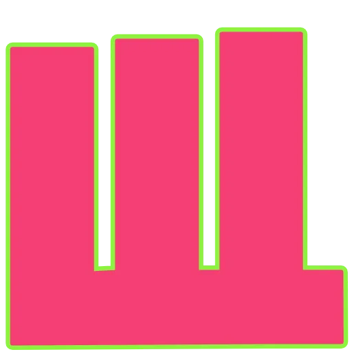 🐼 Эмодзи «Elastic Letters Pink» для Telegram