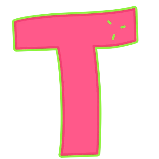 🎯 Эмодзи «Elastic Letters Pink» для Telegram