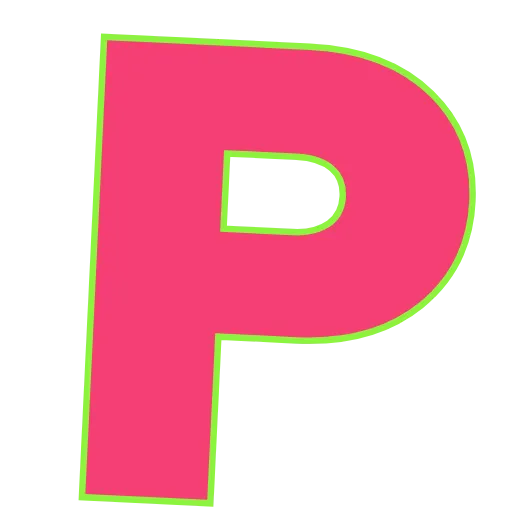 🍑 Эмодзи «Elastic Letters Pink» для Telegram