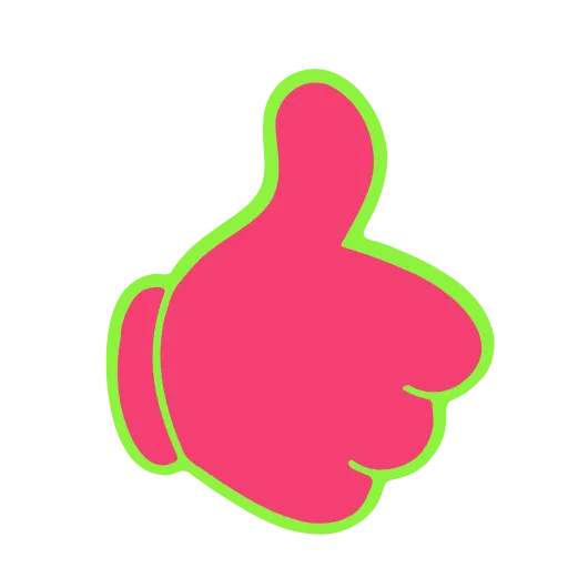 👍 Эмодзи «Elastic Letters Pink» для Telegram