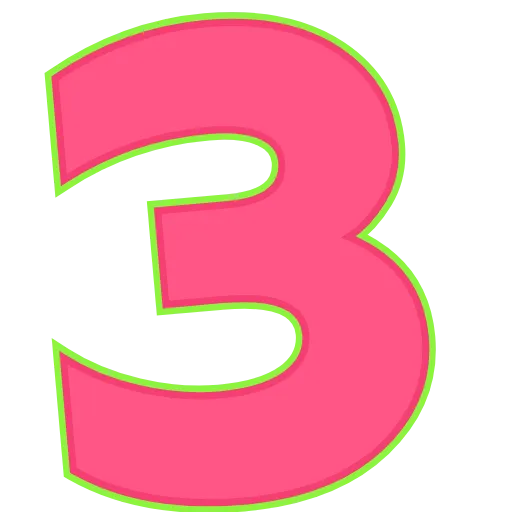 🐰 Эмодзи «Elastic Letters Pink» для Telegram