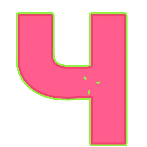 🐢 Эмодзи «Elastic Letters Pink» для Telegram
