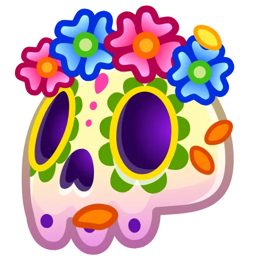 💀 Эмодзи «Electric Skull» для Telegram