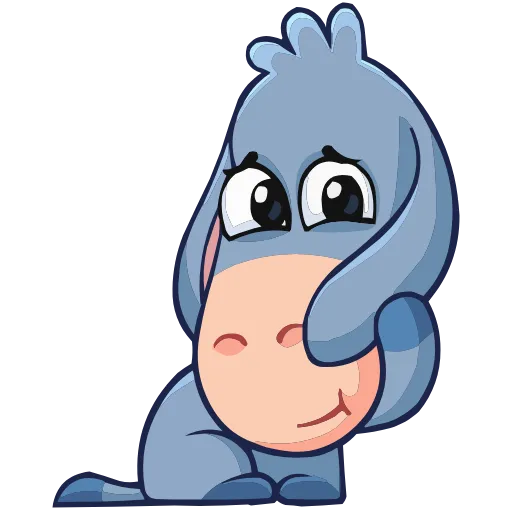 ☺️ Эмодзи «Набор эмоджи с осликом Элвисом из ВК в качестве» для Telegram