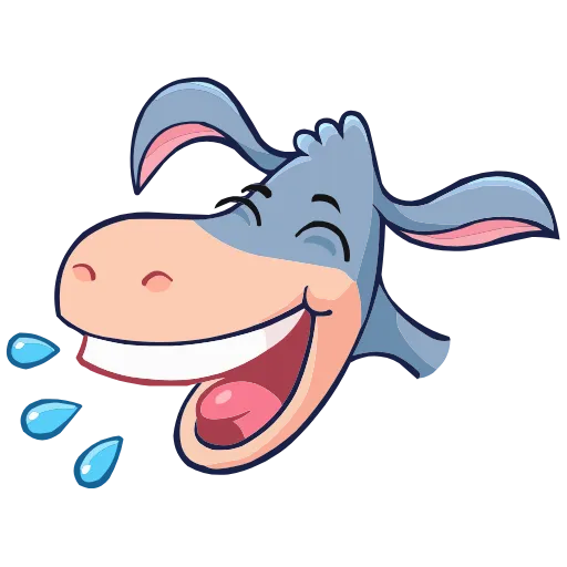 😂 Эмодзи «Набор эмоджи с осликом Элвисом из ВК в качестве» для Telegram