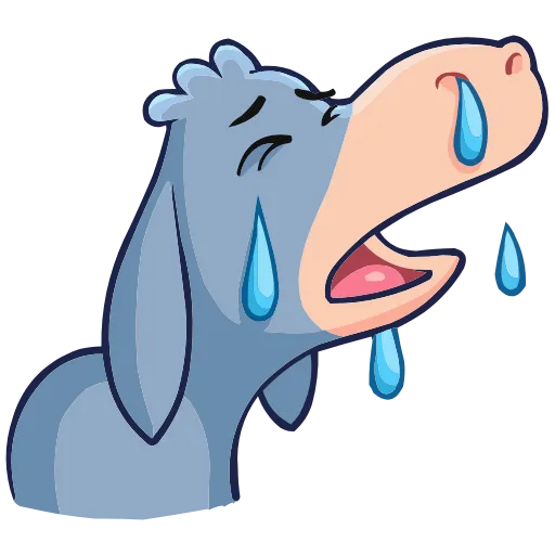 😭 Эмодзи «Набор эмоджи с осликом Элвисом из ВК в качестве» для Telegram