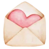 💌 Эмодзи «Весенние буквы, цветы» для Telegram