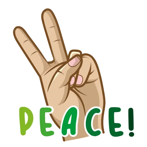 ✌️ Эмодзи «Яркий» для Telegram