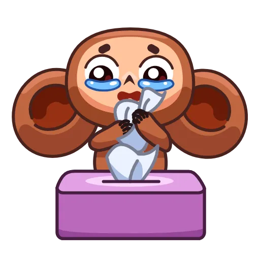 😭 Эмодзи «Cheburashka» для Telegram