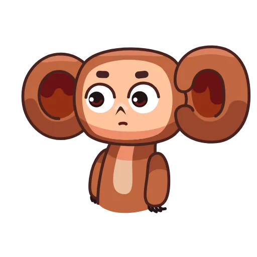 😒 Эмодзи «Cheburashka» для Telegram