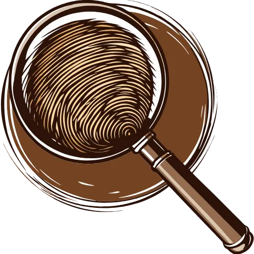 🔍 Эмодзи «Шрифт печатной машинки, иконки на детективную тематику» для Telegram