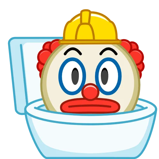 🚽 Эмодзи «Clowns» для Telegram