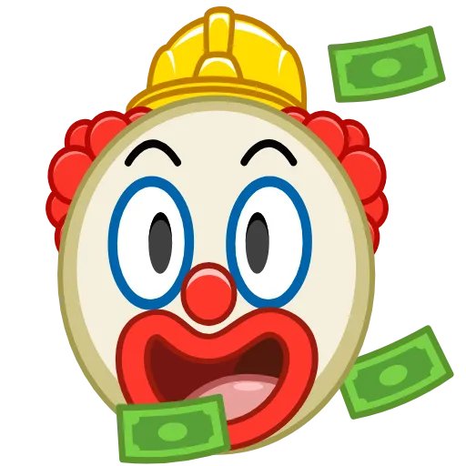 🤑 Эмодзи «Clowns» для Telegram