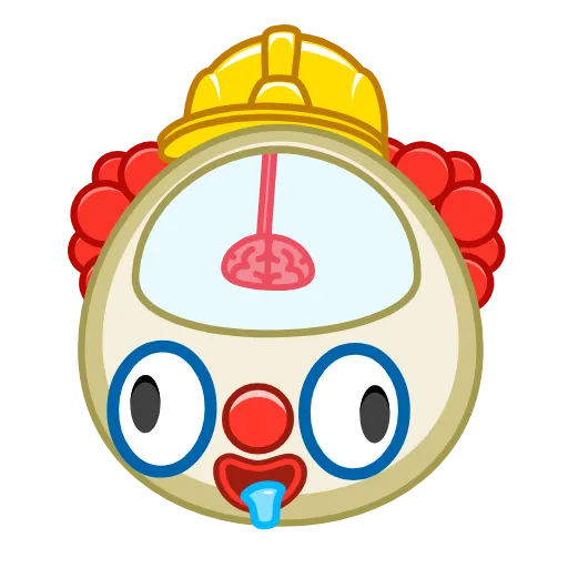 🧠 Эмодзи «Clowns» для Telegram