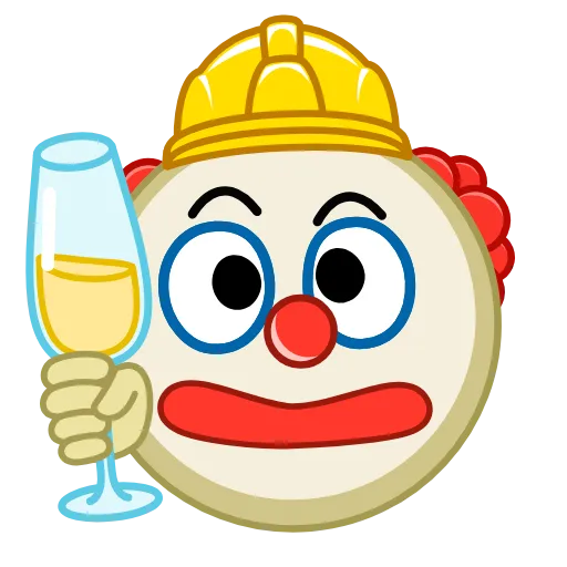 🥂 Эмодзи «Clowns» для Telegram