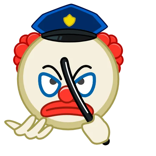 👮‍♂️ Эмодзи «Clowns» для Telegram