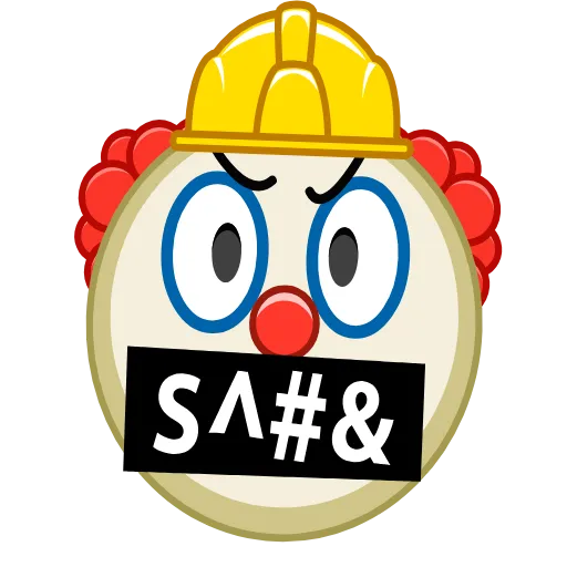🤬 Эмодзи «Clowns» для Telegram