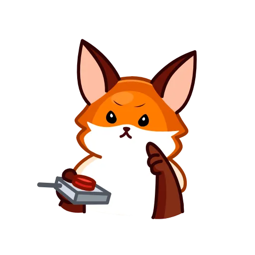 😡 Эмодзи «Red Fox» для Telegram