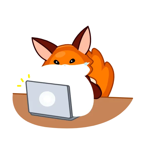💻 Эмодзи «Red Fox» для Telegram