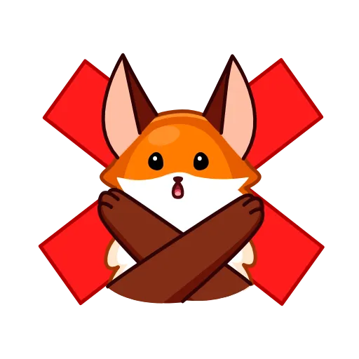 ❌ Эмодзи «Red Fox» для Telegram