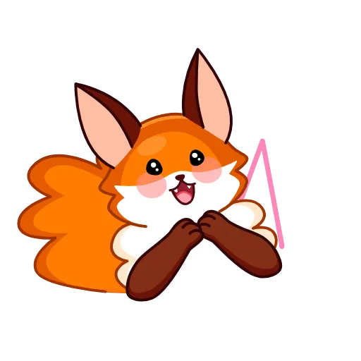 🥰 Эмодзи «Red Fox» для Telegram