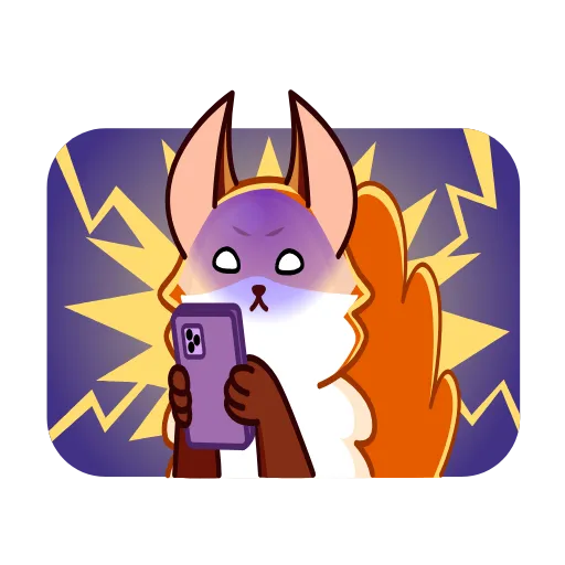 😠 Эмодзи «Red Fox» для Telegram