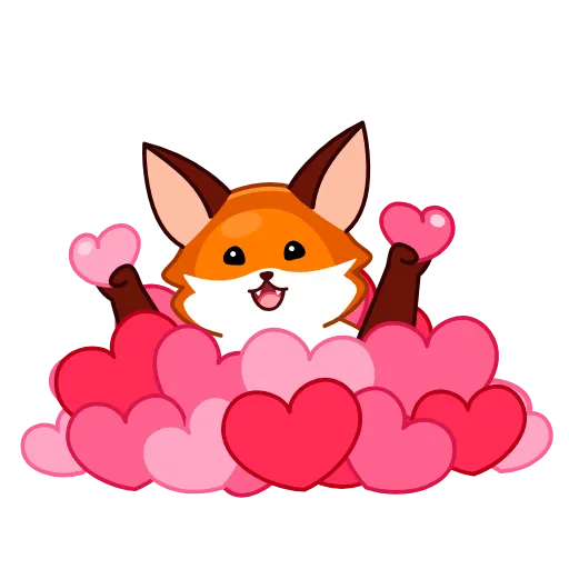 ❤️ Эмодзи «Red Fox» для Telegram