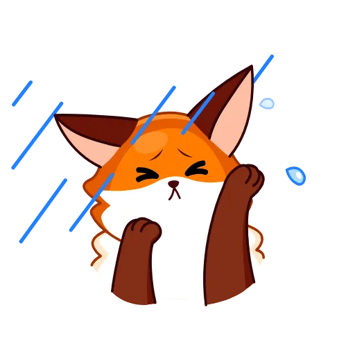 🌧 Эмодзи «Red Fox» для Telegram