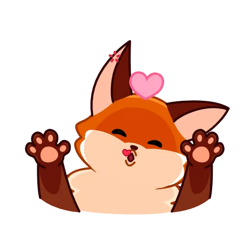 🥰 Эмодзи «Red Fox» для Telegram