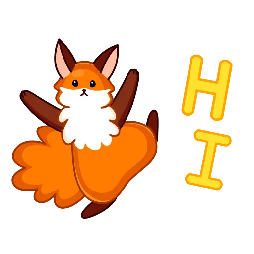 👋 Эмодзи «Red Fox» для Telegram
