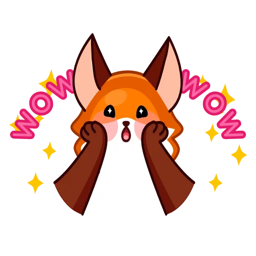 🤩 Эмодзи «Red Fox» для Telegram