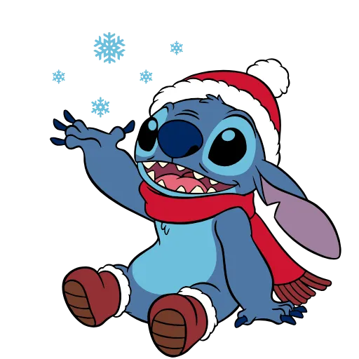 👋 Эмодзи «Stitch Xmas» для Telegram